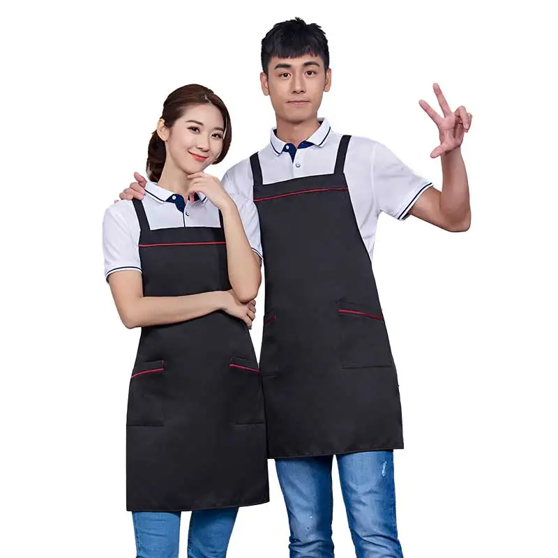 

Home Cleaning Apron Kitchen Apron Men's Chef Apron Women's Cooking Apron Adult Bib Cross Strap Style Apron Custom Logo Apron