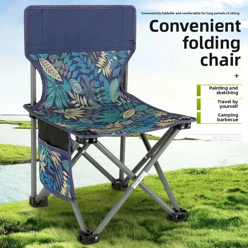 Silla plegable portátil para exteriores, asiento de dibujtaburete peq para el hogar, nuevo modelo, modo, duradero y ligero