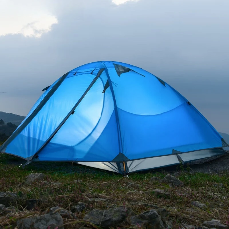 

Outdoor hiking and camping tent, double tent, portable windproof and breathable mountaineering
