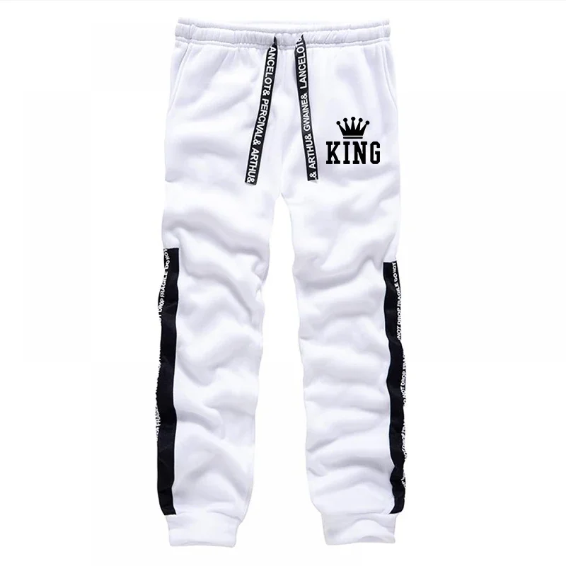 بدلة رياضية رجالي مطبوعة من King مبيعات ساخنة سراويل بقلنسوة غير رسمية ملابس خروج خارجية ملابس رجالي قطعة واحدة بلوزات Sweatpants