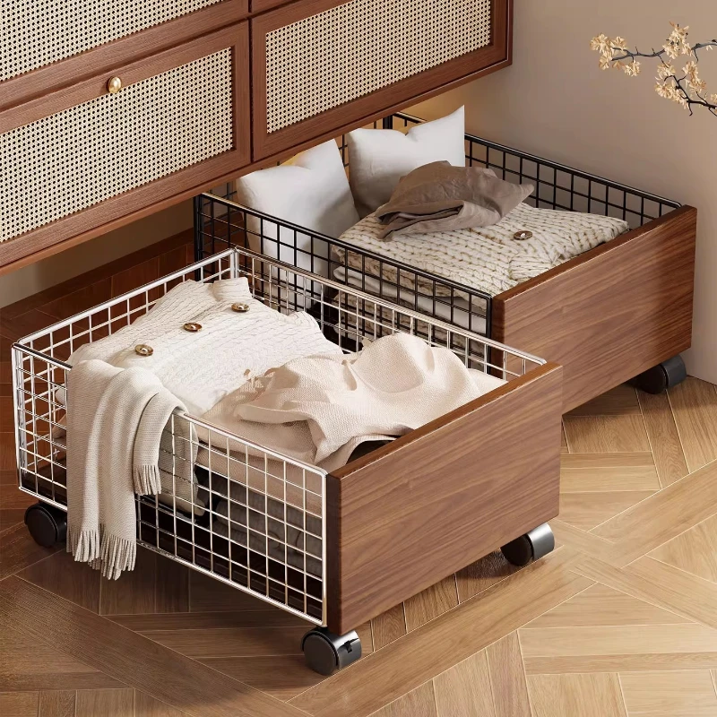 Dirty laundry basket under bathroom cabinet Household dirty clothes removable toilet Laundry basket Socks storage basket