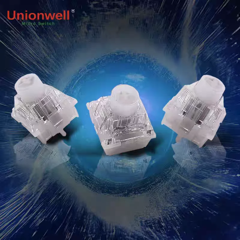 Switch Magnético Linear Unionwell Xueyao 45g 480Gs RT0.001, Todo em POM, RGB Snow Shine, Pré-Lubrificado para Teclados Magnéticos