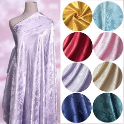 1Meter Floral Brocade Jacquard Damask Fabrics For Sewing Evening Dress Nightgown Smooth Silk Satin DIY Girl Skirt Window Drapery
