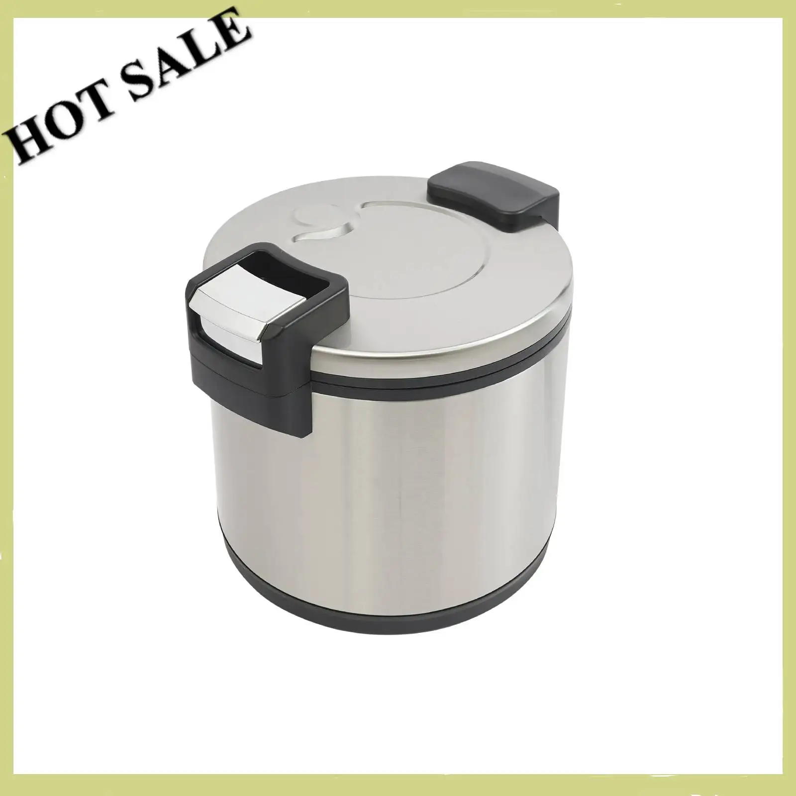 Commercial Rice Warmer 19L 110V Stainless Steel with 2 Temperature Levels for Restaurant Catering