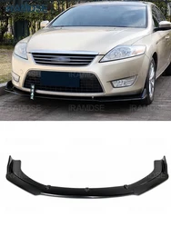 Front Bumper Spoiler for Ford Mondeo Fusion Splitter 2008 - 2011 Protector Plate Lip Body Kit Carbon Surface Chin Shovel