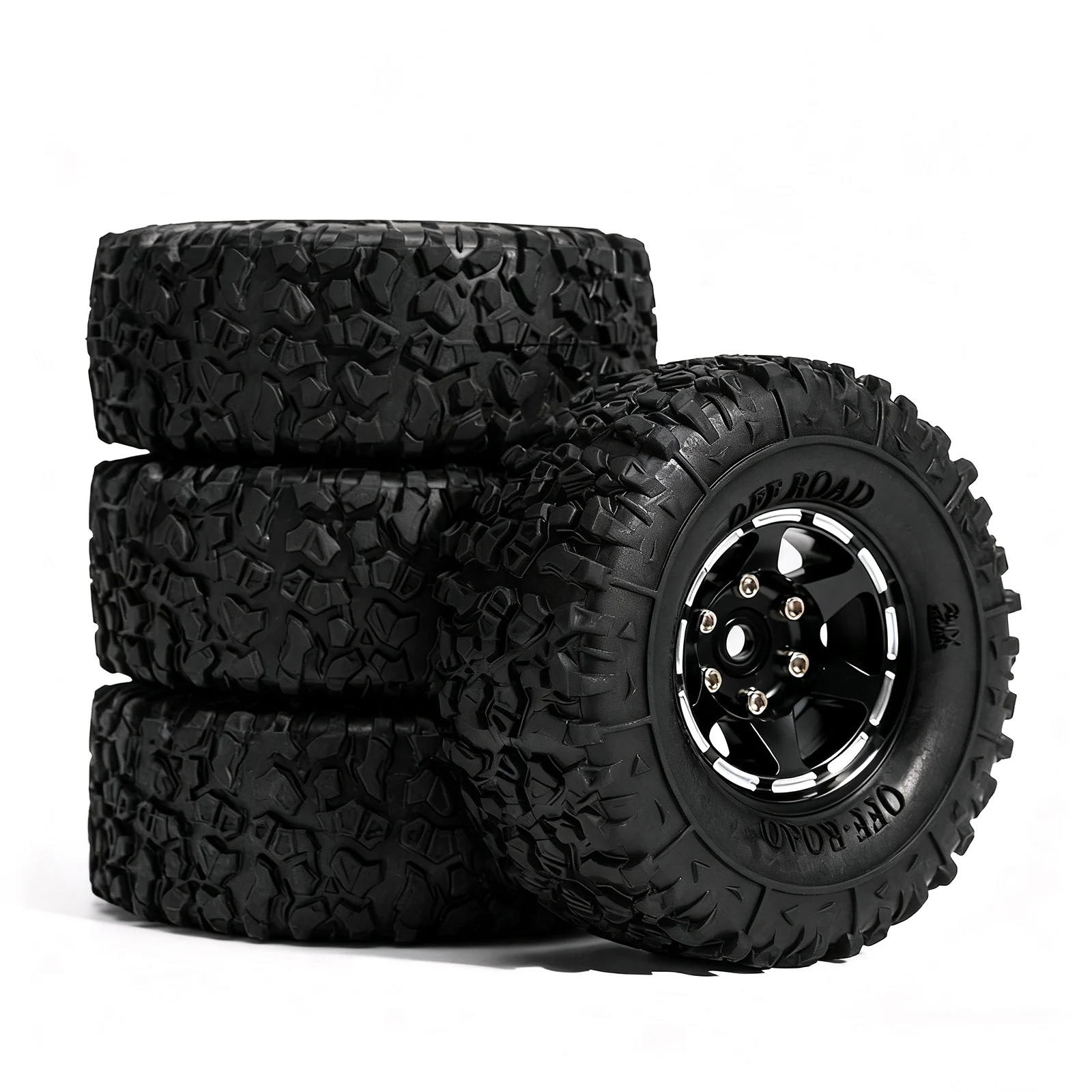 DUSTAIL 1.3인치 휠 타이어 66 x 26mm 스왐프 클로 진흙 지면 타이어 1/18 1/24 RC 크롤러 자동차 업그레이드용 (WT130101)