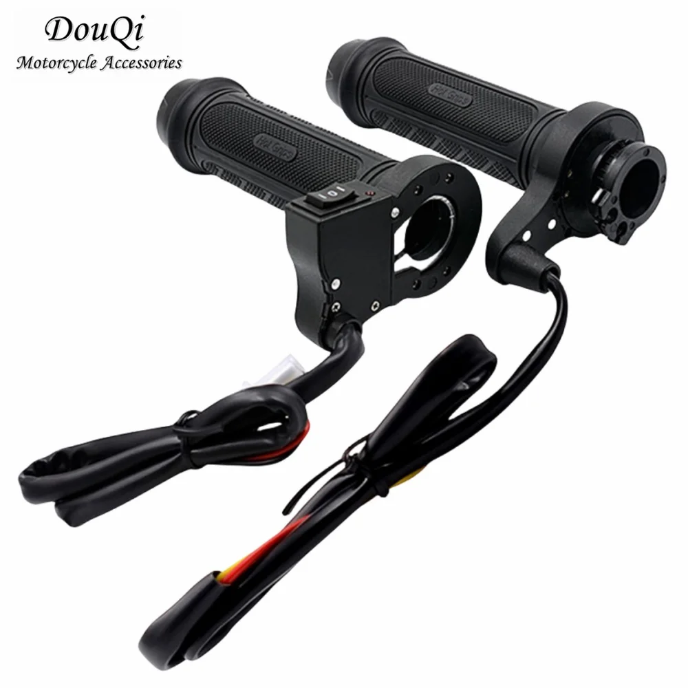 

Universal 22mm 12V Motorcycle Heated Grips-Adjustable Temperature Handlebar Covers for Bikes Scooters ATV-Winter Cycling Warmth