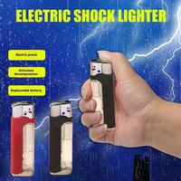 Electric Shock Lighter Prank Electric Shock Lighters Toy April Fool's Day Novelty Toy Shake Hands To Frighten Stress Relief Toy