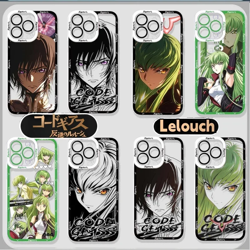 Case For Samsung Galaxy S26Edge S25 S24 S26 Ultra Plus S23 S20 FE Anime Code Geass Lelouch Soft Cool Cover