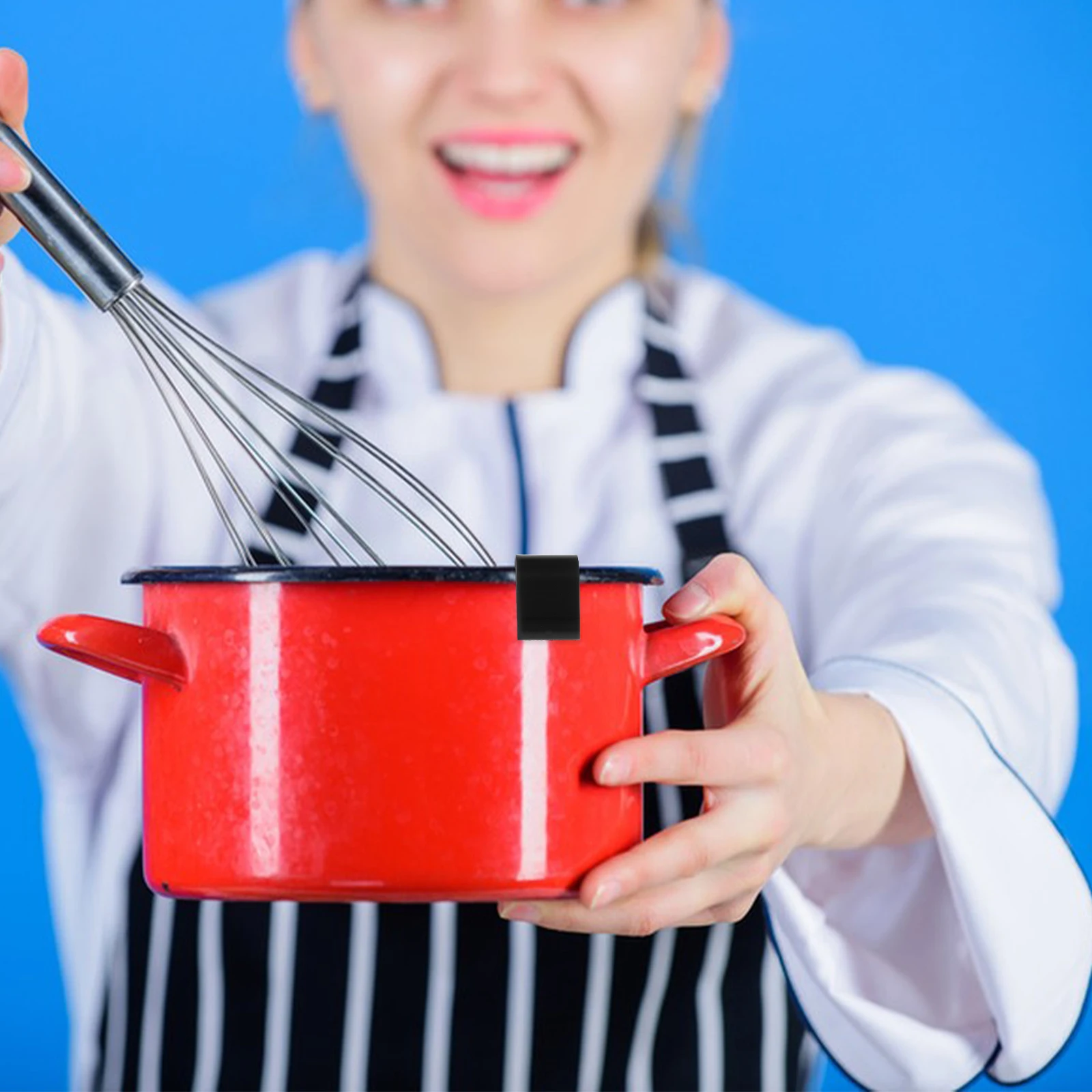 

8pcs Protector Clips Oven Non-slip Silicone Cookware Stacking Replacement Lid Bumpers Storage Pot Pan Frying Accessories Heat