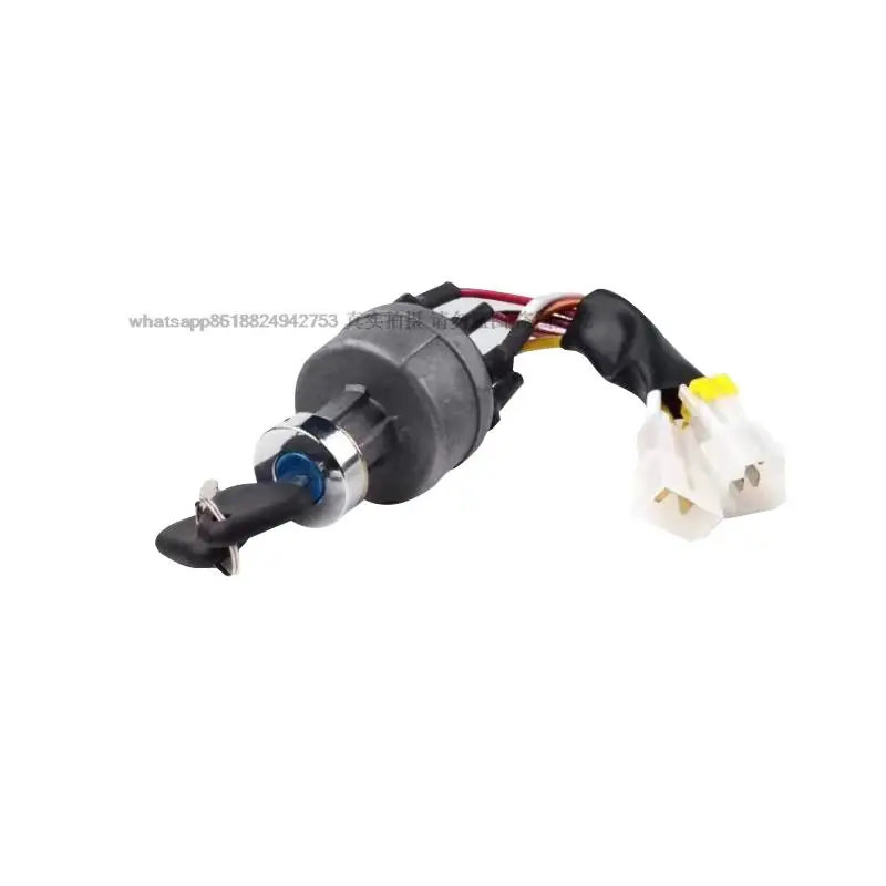 For  EC55/140/210/240/290/360 Excavator Ignition Switch Start Igniter Electric Door Lock Key Excavator Parts