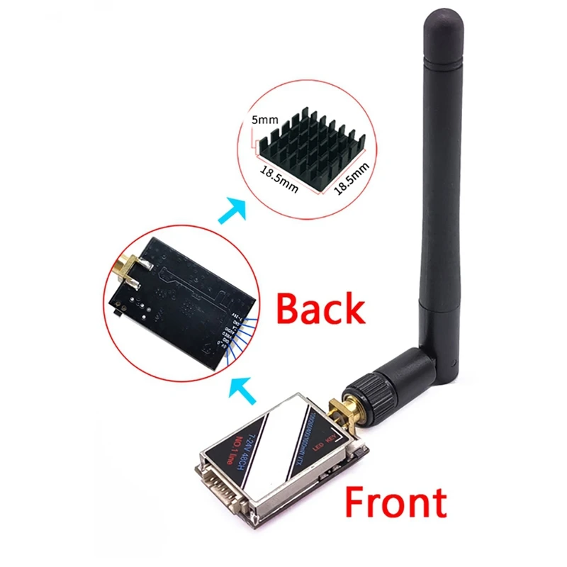 5.8Ghz 48CH FPV VTX Wireless Image Video Transmitter 0/100/200/400/1000Mw With RP-SMA Antenna For RC FPV Racing Drone