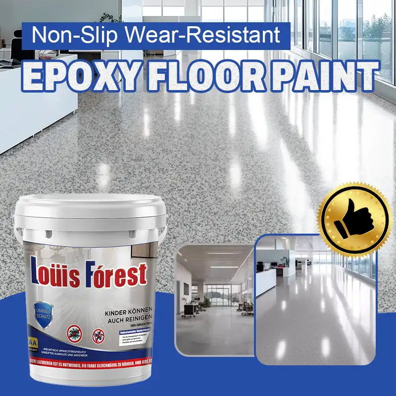 High-Gloss Marble Effect Epoxy Floor Coating 500g Indoor Outdoor Pure Natura Anti Slip Floor Paint