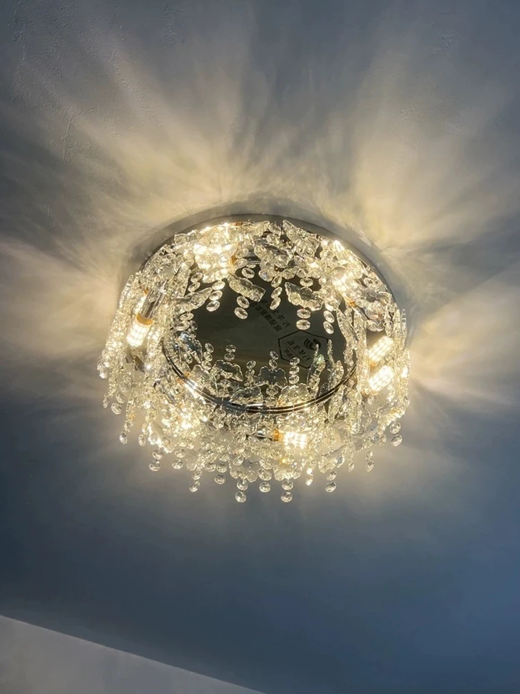 현대적인 고급 크리스탈 천장 조명 호텔 로비 장식 조명 거실 주방 샹들리에 실내 조명에 적합