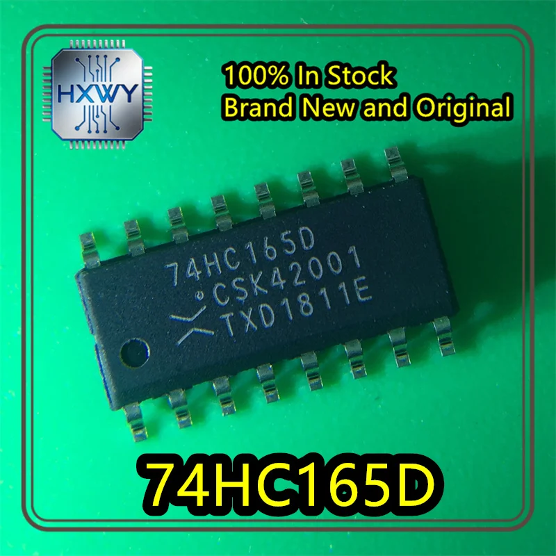 (20/100 pieces) 74HC165D,653 74HC165 SOIC-16 8-Bit Parallel-Load Shift Register, brand new original genuine in stock