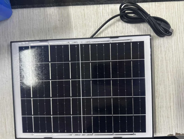 1pc 360° 4K Solar Security Three Lens Camera With Dual Detection ABS 2560*1440P Solar Security Cameras Security Protection