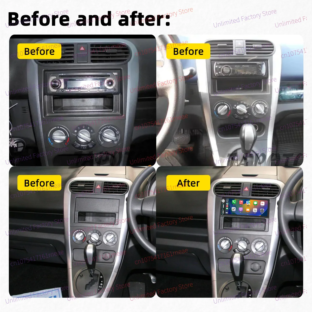 Wireless CarPlay Android Car Stereo 6.86