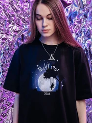 Men T-Shirt Mzlff Tour 23 Graphic Print Oversized Cotton Y2k Tops Tees Streetwear Pulovers Harajuku Short Sleeve Unisex Clothes