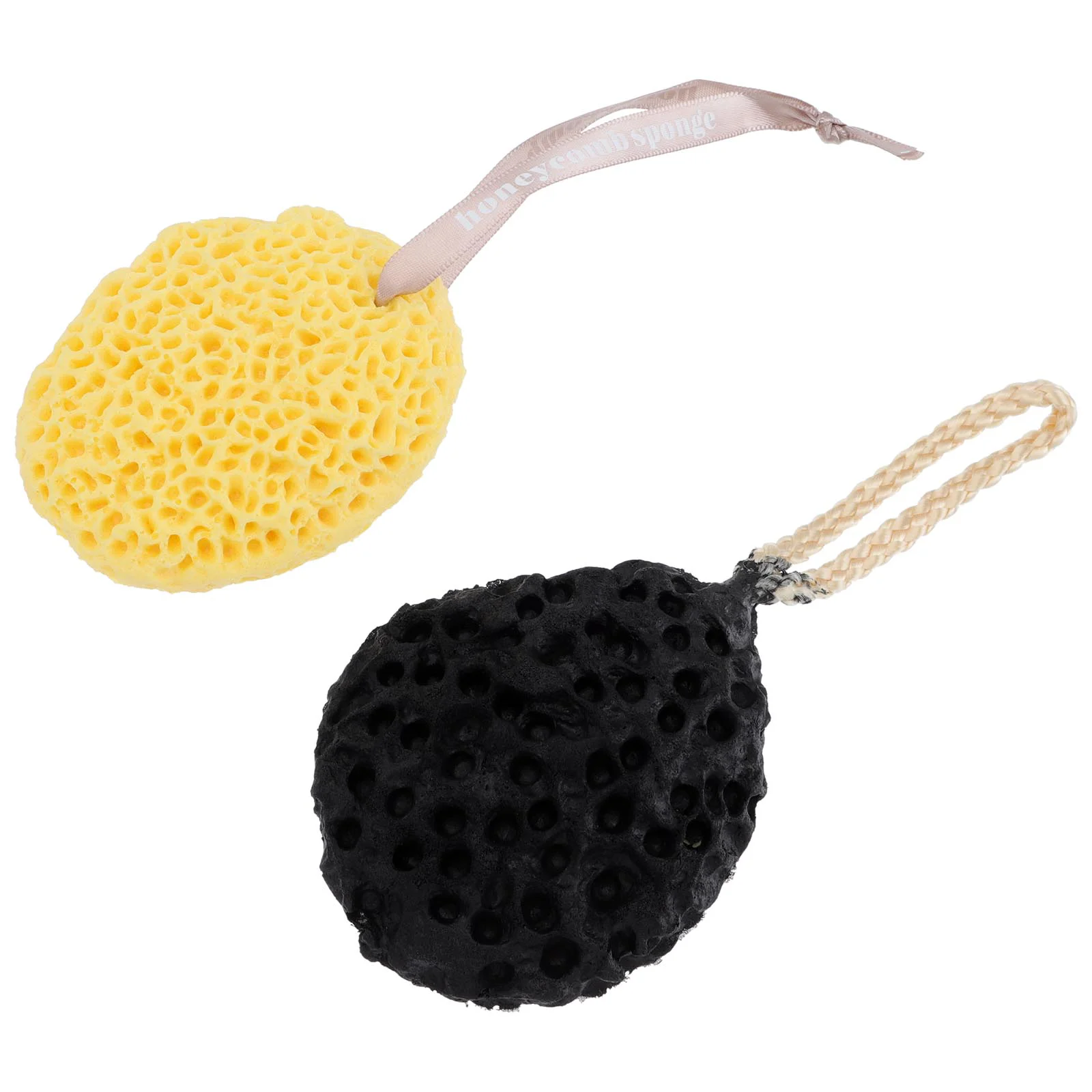 

2 Pcs Bath Ball Sponges Cleaning Body Scrubber Cleansing Supplies Honeycomb Spa Child