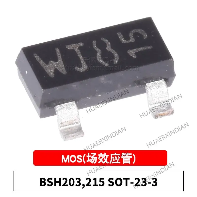 10PCS New and Original  MOS BSH203,215 WJ8 SOT-23 P-30V/-0.47A