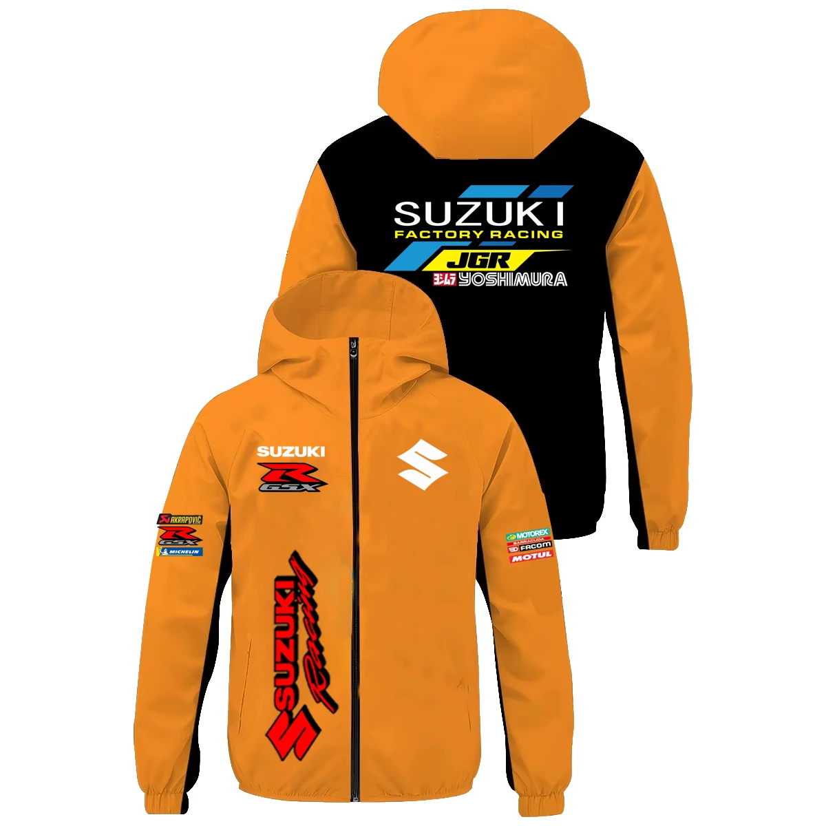 

Suzuki Racing Team Uniform - Men's Lightweight Sun Protection Jacket for Motorcycles - Motorcycle Racing Suit - Endurance Race G