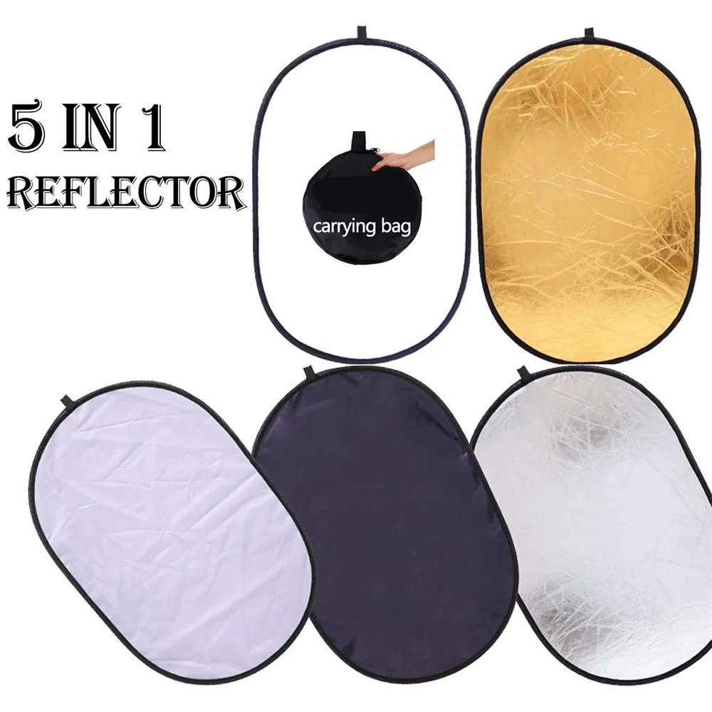 5 in 1 Reflector Photography Round Reflector For Photography Accessories Diffuser Photo Studio Kits Handheld Fotografia