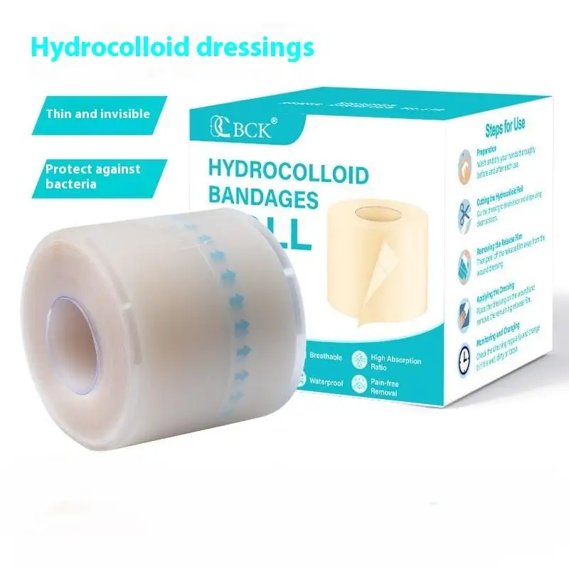 1 rouleau de pansement hydrocolloïde pour un soin efficace des plaies, ruban de couverture de cicatrice auto-adhésif Extra fin, doux et imperméable