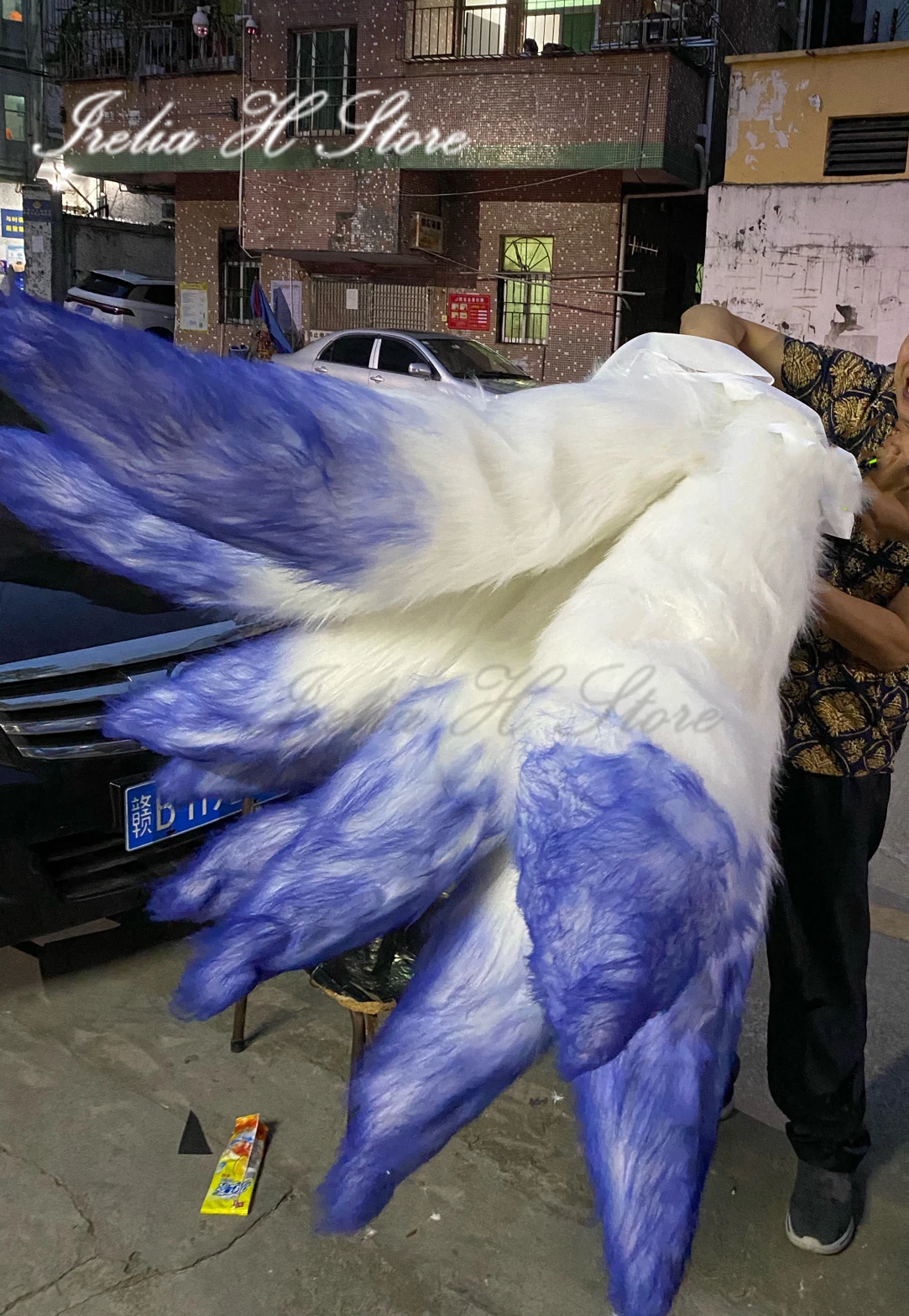 

Irelia H Store Azur Lane Shinano's ears tails cosplay props fluffy tails