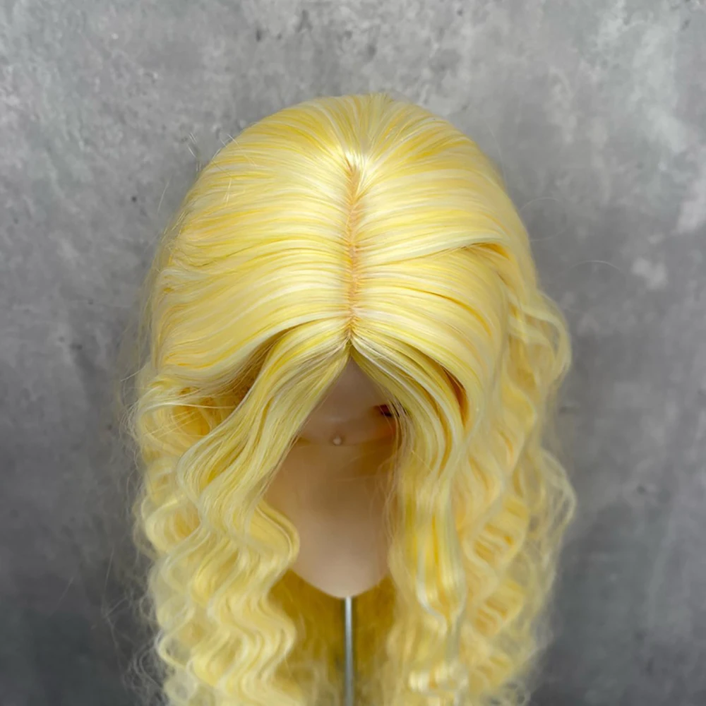 BJD-Puppenlockenperücke für Puppen 1/6 1/4 1/3 BJD-Puppenhaar Lange Perücke Prinzessinnenhaarperücke Puppenspielzeug – Detail 2