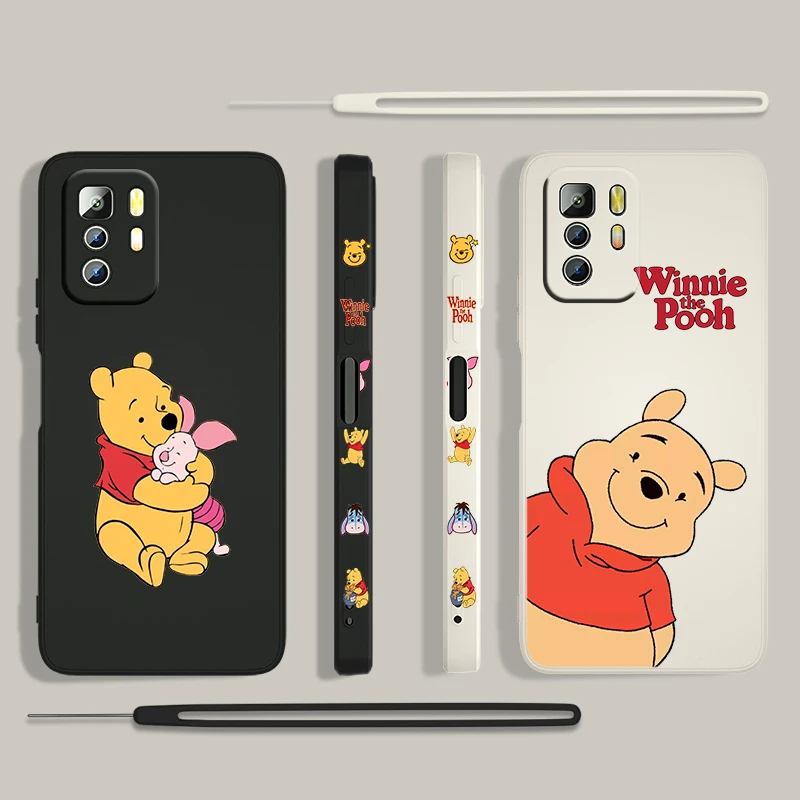 

Winnie the Pooh Disney Bear For Xiaomi Redmi Note 12 11 11T 10 10S 9 9S 9T 8 8T 7 Pro Plus Speed Liquid Left Rope Phone Case