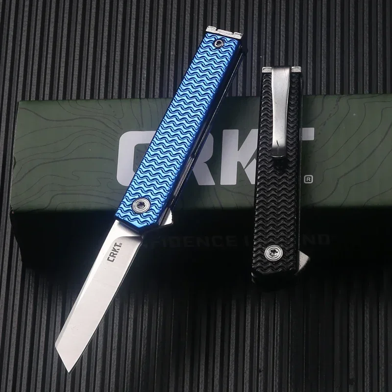 3 Styles CRK 7083 CEO Microflipper Folding Pocket Gentleman's Knives 8Cr13Mov Blade 420 Steel Handle Camping Hunting EDC Tools