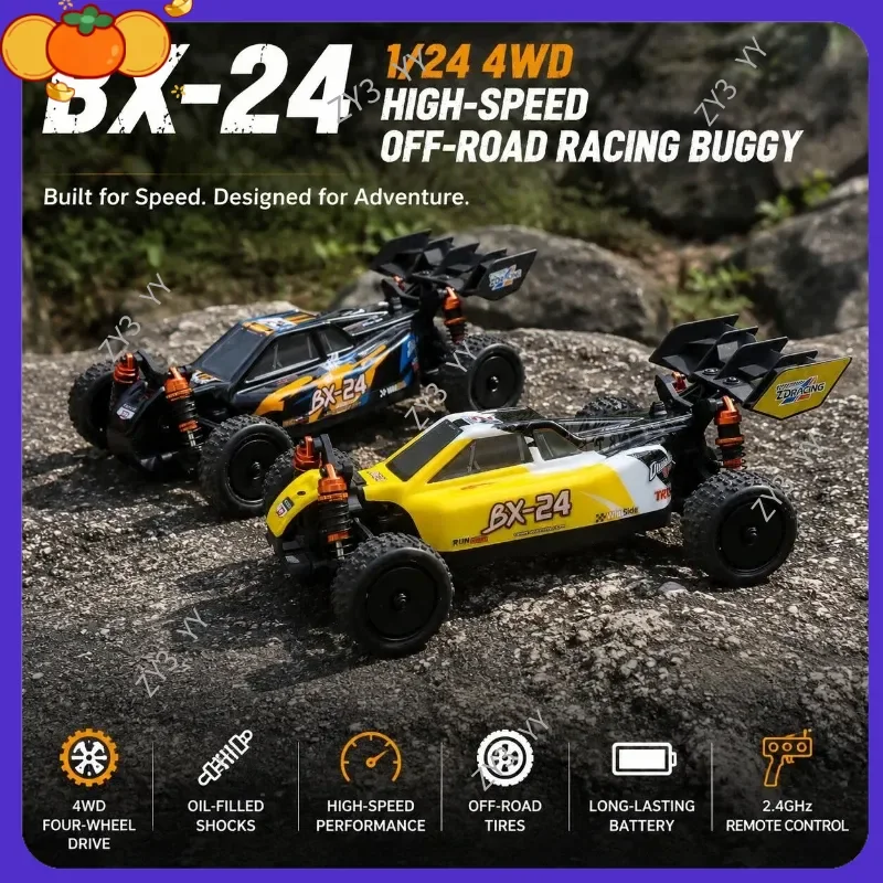 ！ZD Racing BX-24 Mini RC Buggy 4x4 1/24 Competition Grade Off Road Racing Car Aluminum Alloy Frame Jump Drift Climbing RTR Model