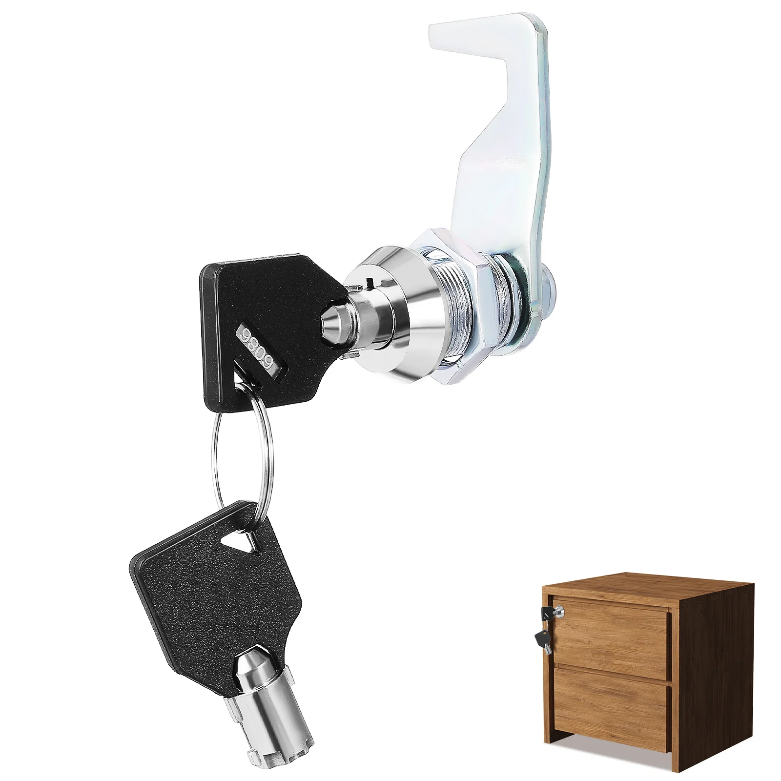 

1 set Tool Box Lock Cabinet Locks Keys Furniture Mailbox File Drawer Door Durable Zinc Alloy High Resilience Longevity Robust