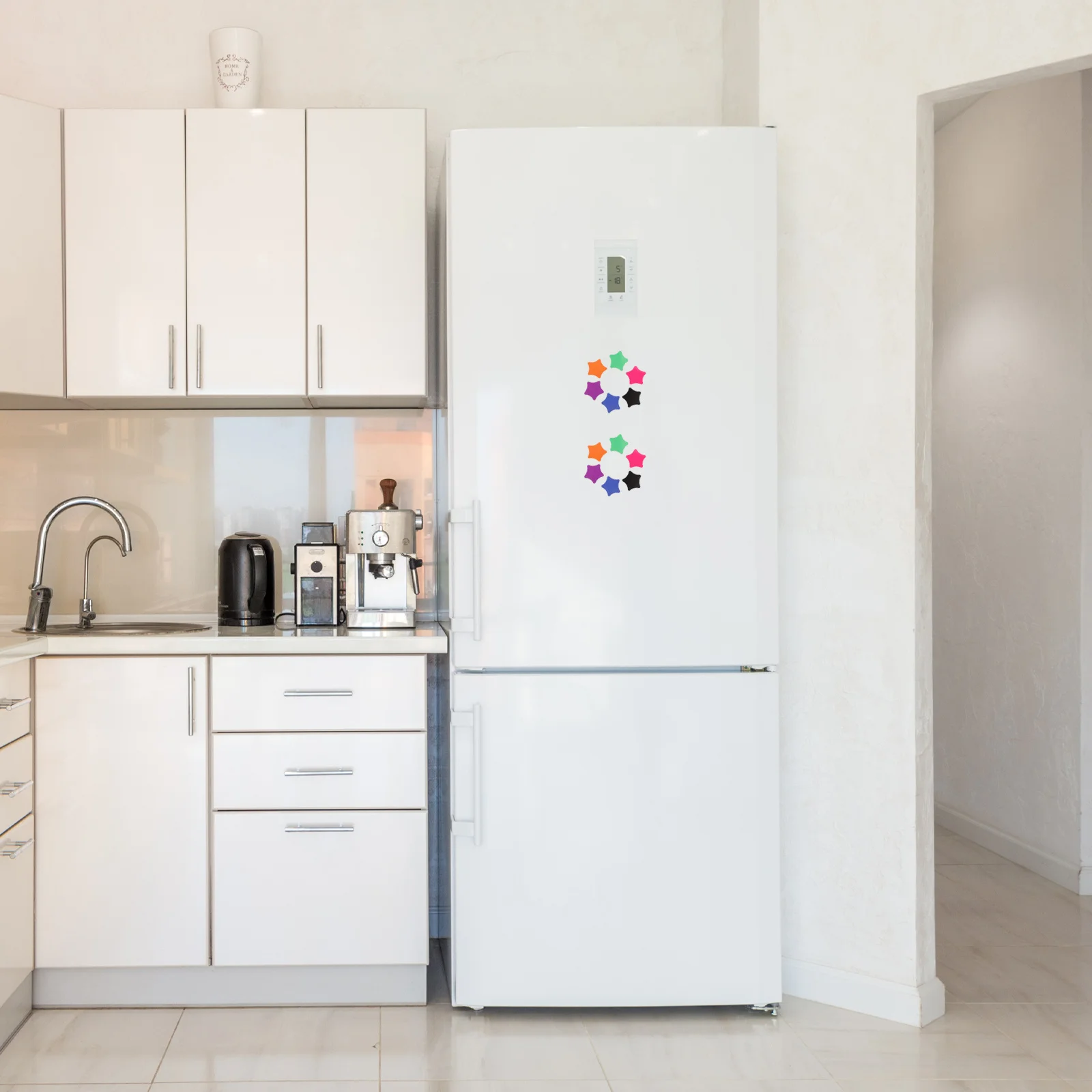 

30Pcs Star Fridge Magnets Delicate Colors Small Size Creative Home Office Decor Decorations for Classroom Star Magnets