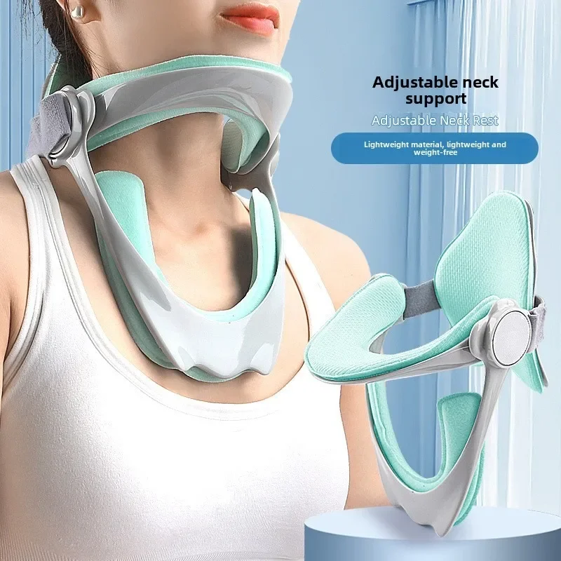 

Adjustable Cervical Traction Device Posture Corrector Cervical Collar Neck Braces Support Stretcher Spine Protector Pain Relief
