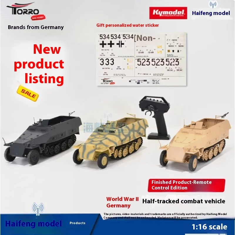 خلال الحرب العالمية الثانية ألمانيا نقلت نصف خزانات مجنزرة دبابات نهائية يتم التحكم فيها عن بعد دبابات العلامة التجارية TORRO ونماذج Haifeng
