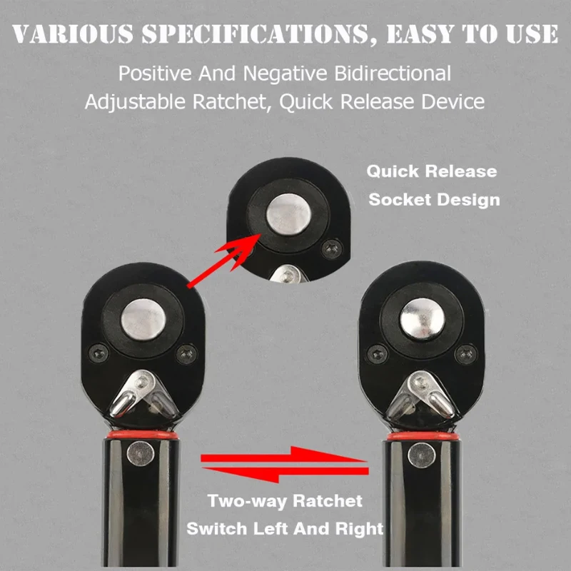 1/4 3/8 1/2 Inch Torque Wrench Ratchet Spanner Professional For Car Drive Repair Adjustable Mechanical Workshop Tool Dynamometer