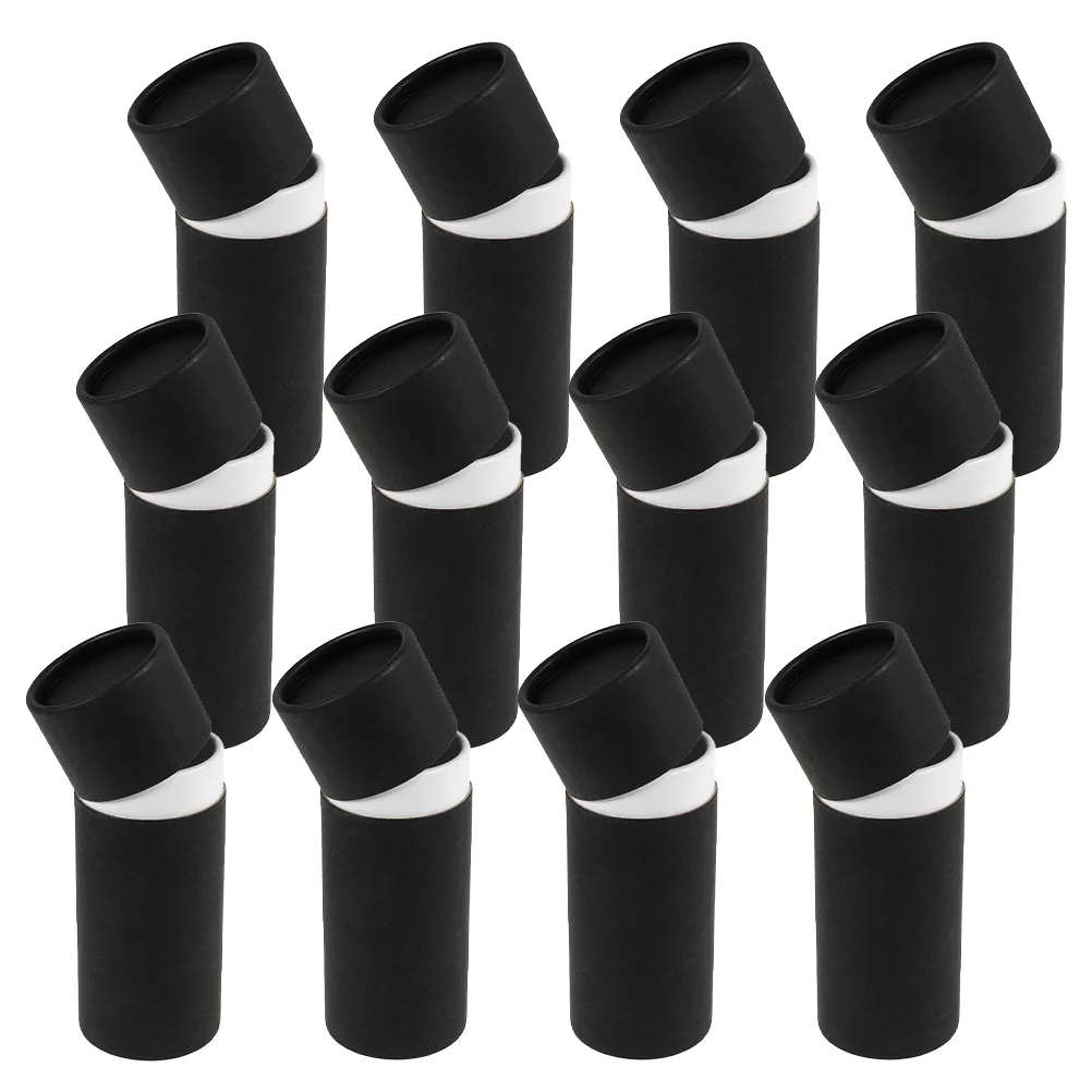 12 Pcs Case of Paper Essential Oil Bottle Tube Tubes Storage Jar for Black Household Tea Canister Travel