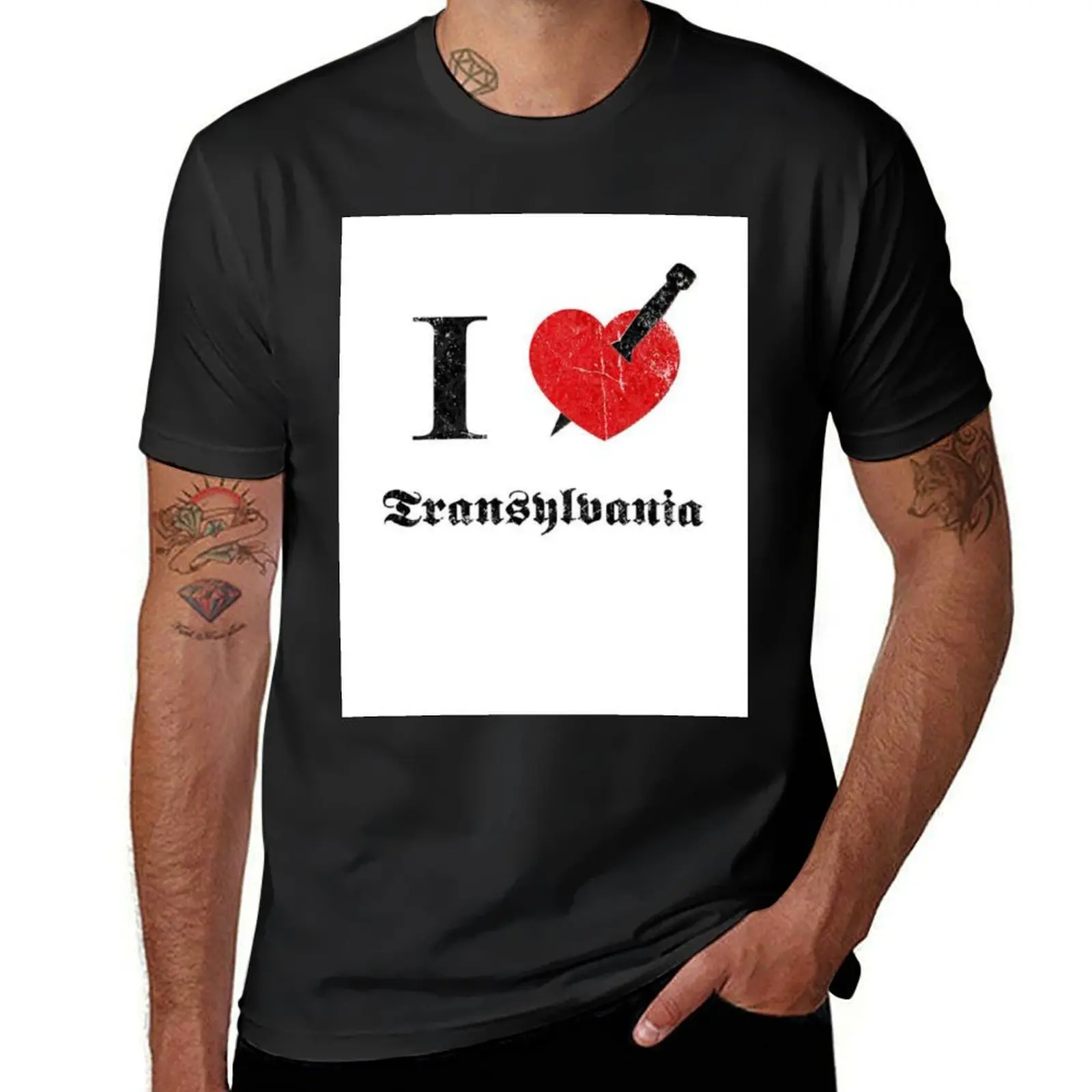 I love transylvania T-Shirt tees summer clothes korean fashion mens white t shirts