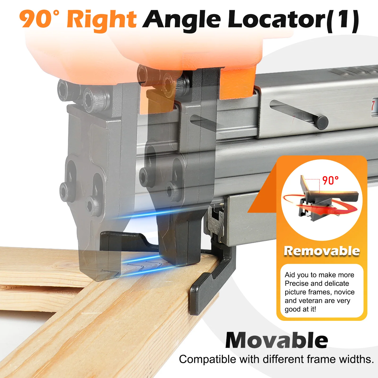 V1015 Pneumatic V NAILER Joining Gun, 30 Gauge, 7-15mm Leg Length, V Nails Framing Joiner, Picture Frame Nail Gun