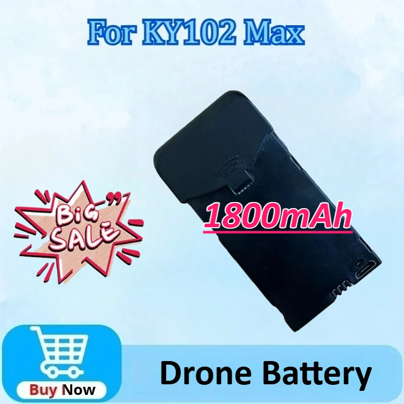 

KY102 3.7V 1800mAh Drone Battery for KY102 Max RC Plane Newly Upgraded High-Capacity Replacement Battery Accessory Parts