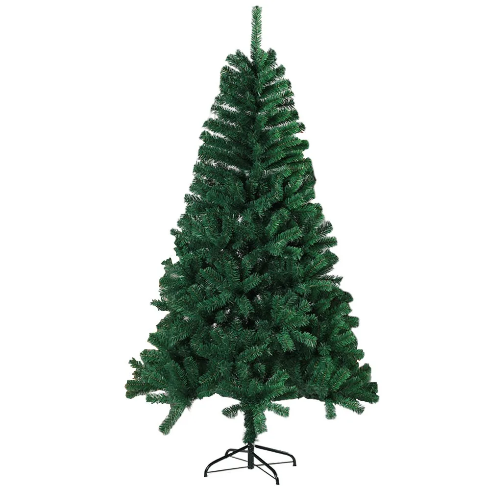 

Green Artificial Christmas Tree PVC Metal Stand Artificial Fir Tree Encrypted Design Christmas Atmosphere