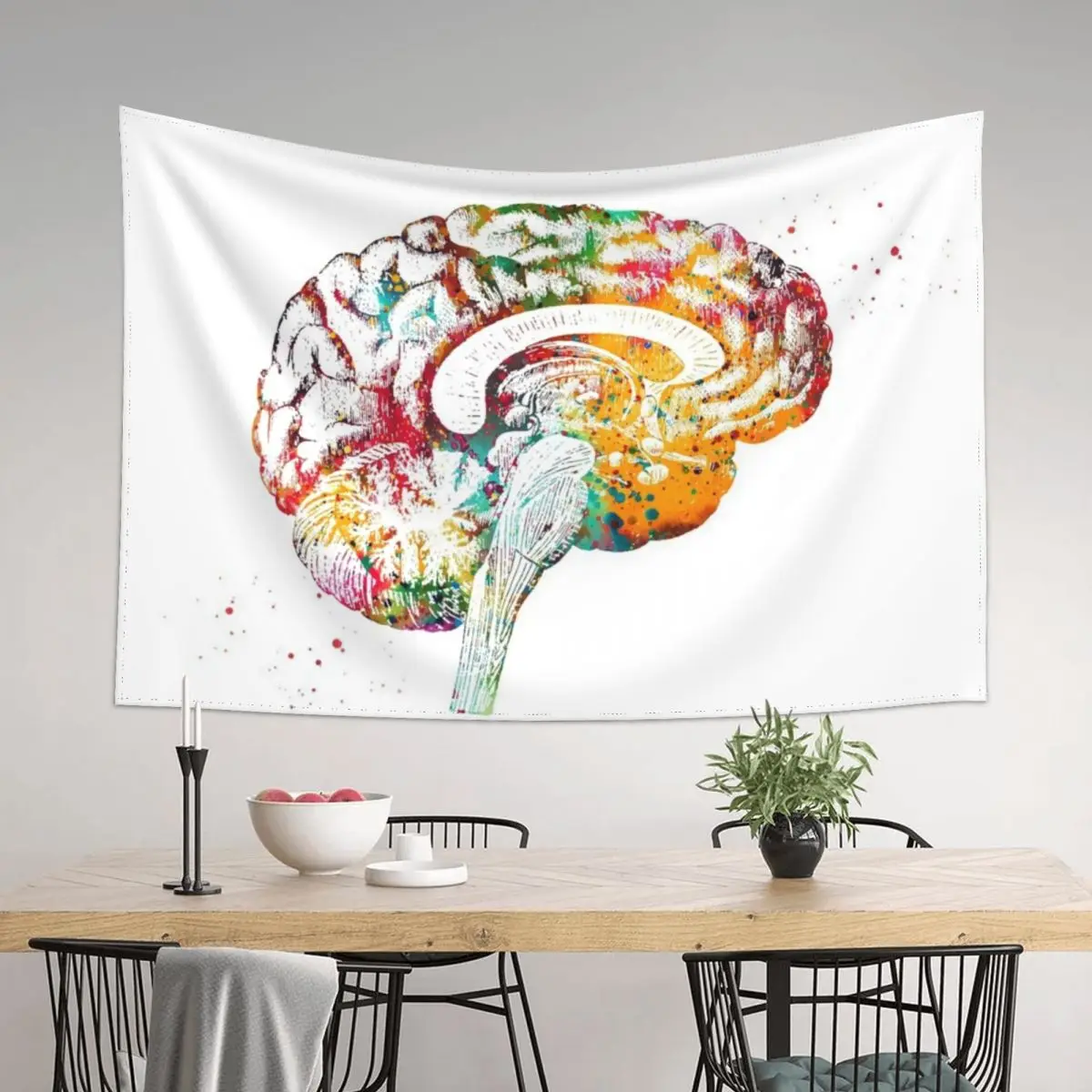

Brain anatomy cross section Tapestry Aesthetic Room Decor Korean Wall Hanging Room Decor Korean Style Tapestry