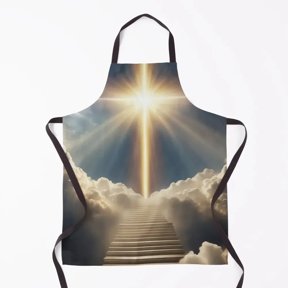 On Earth As It Is In Heaven 2 Apron Kitchen Accessories 2022 Customizable christmas decoration christmas kitchen Apron