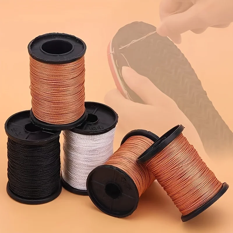 

1 Roll 60 Yards Durable Nylon Sewing Thread Leather Shoe Repair Braideds Rope Tire Thread Sewing Diy Fishnet Line Accessories