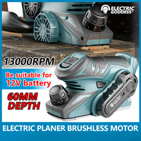 13000RPM Brushless Mini Electric Planer Cordless Handheld Planer Wood Cutting Milling EngravingTool For Makita 12V Battery