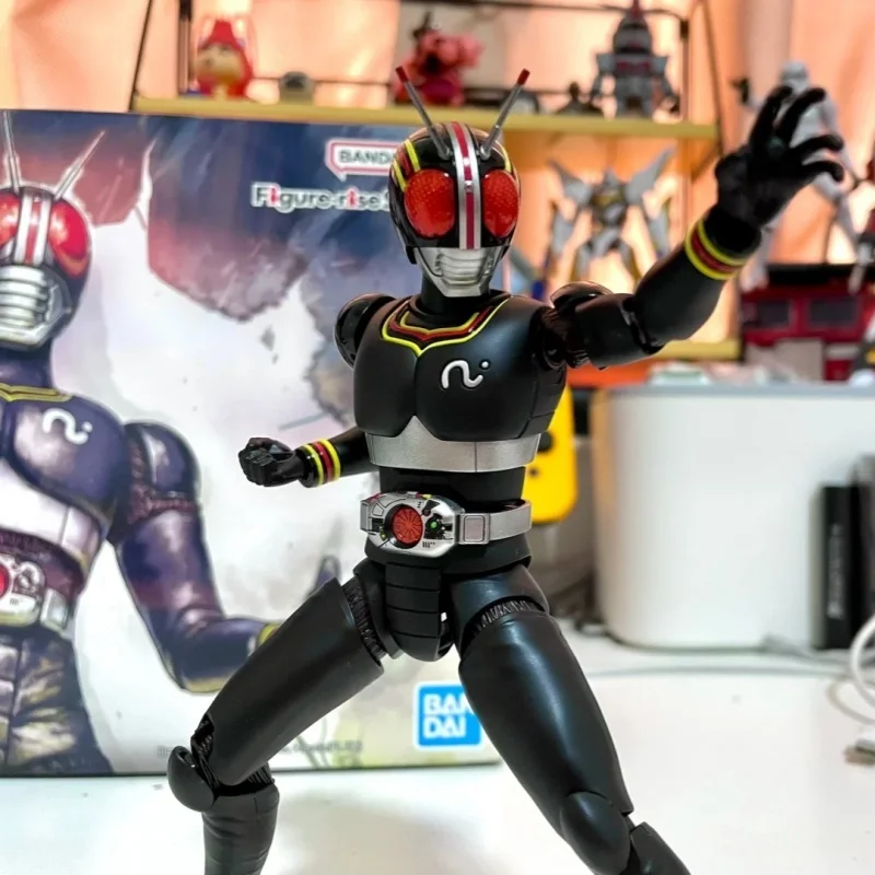 Bandai Original Figure-rise Standard Frs Masked Rider Black Kamen Rider Mask Black Action Figures Model Toy Gift