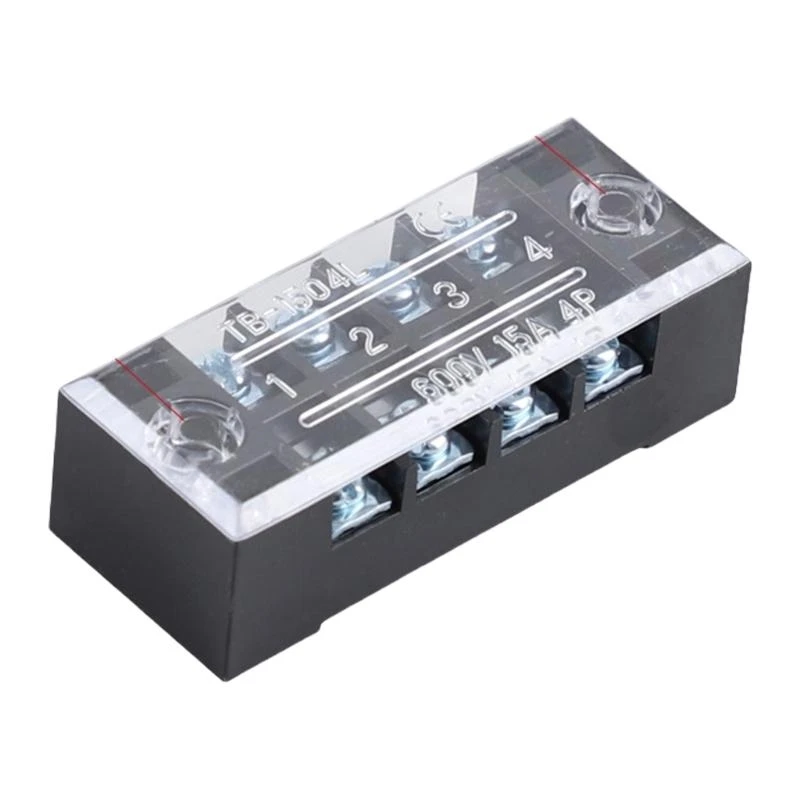 W3JE Terminales tiras doble Bloque Bloque placa cableado fijo Terminales conector Firas Terminales