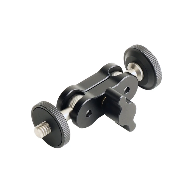 Tripod Meja Pagar Adaptor Lengan Penjepit Kamera dengan Dudukan Sekrup 1/4 Inci untuk Aksesori Kamera Lampu