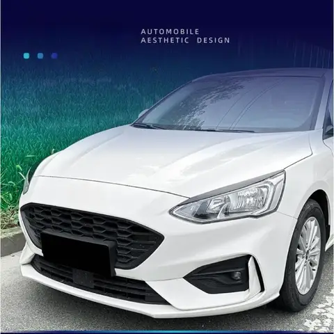For Ford Focus MK4 Mk IV 2019-2022 Headlight Eyebrow Cover Strip Styling Trim ABS Plastic Black Car Exterior Accessories Parts 10 best sales ford fiesta 2019 accessories - №10